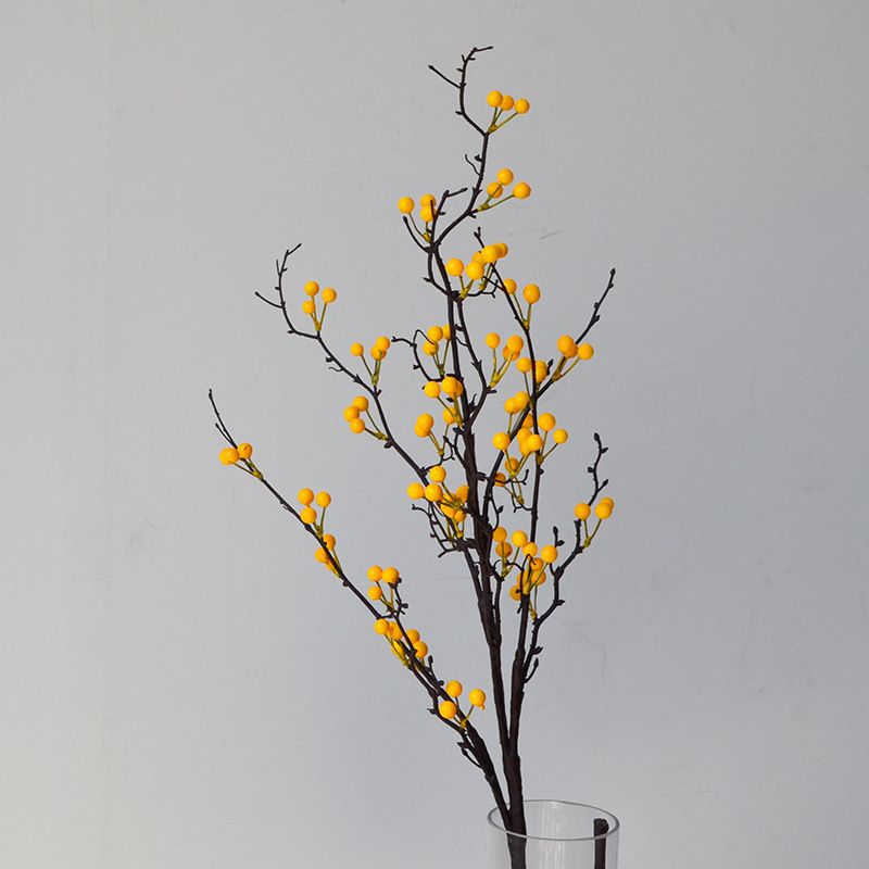 Simulated red holly fruit red berry fake fruit fruit Chinese style flower arrangement fortune fruit festival decoration_voghion.com