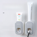 Wall-Mounted No-Drill Lazy Artifact Toothpaste Squeezer Automatic Toothbrush Dispenser_voghion.com