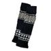Guêtres Voyage Fair Isle pour bottes de neige, couvre-chaussettes automne-hiver en laine polaire rétro, chaussettes hautes couleur crème, pour le froid_voghion.com