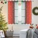 Curtains Christmas Snowflake Sheer Curtains Colorful Digital Print Voile Window Drapes With Ring Top Ready To Hang_voghion.com