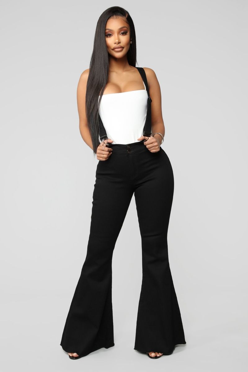 Modische Denim-Pulloverhose für Damen, neue grenzüberschreitende Exklusivität für Stationen, schmale Passform, schmale Schlaghose für Damen_voghion.com