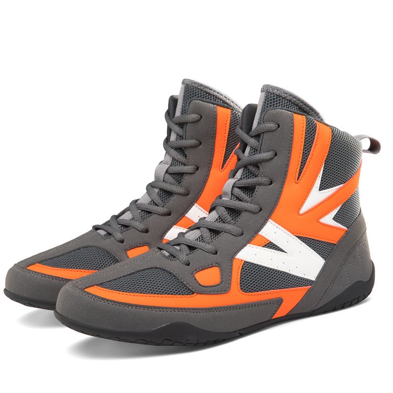 Pantofi de wrestling noi pentru bărbați și femei, cupluri, competiție profesională, antrenament, pantofi de luptă înalți, respirabili, confortabili, antiderapanți, box_voghion.com