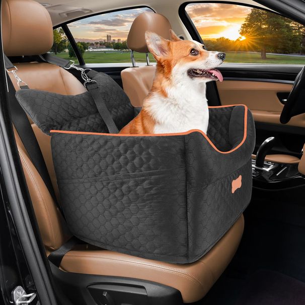 Pet Car Kennel Dog Safety Seat Machine Washable Car Pet Kennel Small Dog Portable Den_voghion.com