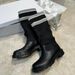 High Version D Family Knee High 2024 Autumn And Winter New Item Yi Mengling Same Embroidery Sole Thick Heel Boots_voghion.com