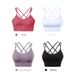 Soutien-gorge de Sport pour femmes, dos rembourré, bretelles croisées, haut court de Yoga, d'entraînement, Bralette_voghion.com