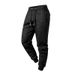 Men's High-Waisted Jogger Pants With Ribbed Cuffs - Stretch Bamboo Fiber Trousers For Spring & Fall (Black, Gray)_voghion.com