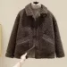 Lamb Fur Short Jacket Women's Hot Sale Of The Season New Autumn Winter Korean Style Integrated Particle Fleece Compact Size Vers_voghion.com