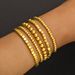 Simple Style Classic Style Solid Color Alloy Beaded Unisex Bracelets_voghion.com