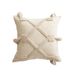 Hemo Boho Moroccan Throw Pillow Cover With Embroidery & Fringe – French-Inspired Geometric Tassel Cushion Case (45x45cm, Includes PP Cotton Insert)_voghion.com