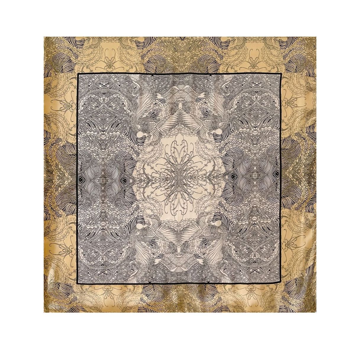 2023 Φθινόπωρο Νέο Προϊόν Μεταξωτό 90 Τετράγωνο γυναικείο μαντίλι Twill_voghion.com