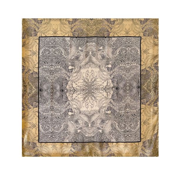 Sciarpa in twill di seta da donna, 90 quadrati, nuova produzione autunnale 2023_voghion.com