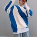 Oversized Color-Block Pullover für Herren – Europäisch-amerikanischer Streetwear-Pullover mit entspannter Passform und Kontrastnähten_voghion.com