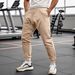 Men's Clothing Waffle Knit Jogger Pants - Breathable Loose Fit Casual Sweatpants With Drawstring Waist (White, Black, Khaki, Wine Red, Sky Blue)_voghion.com