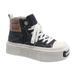 Women's High-Top Canvas Sneakers Thick-Sole Casual Shoes Stylish Versatile_voghion.com