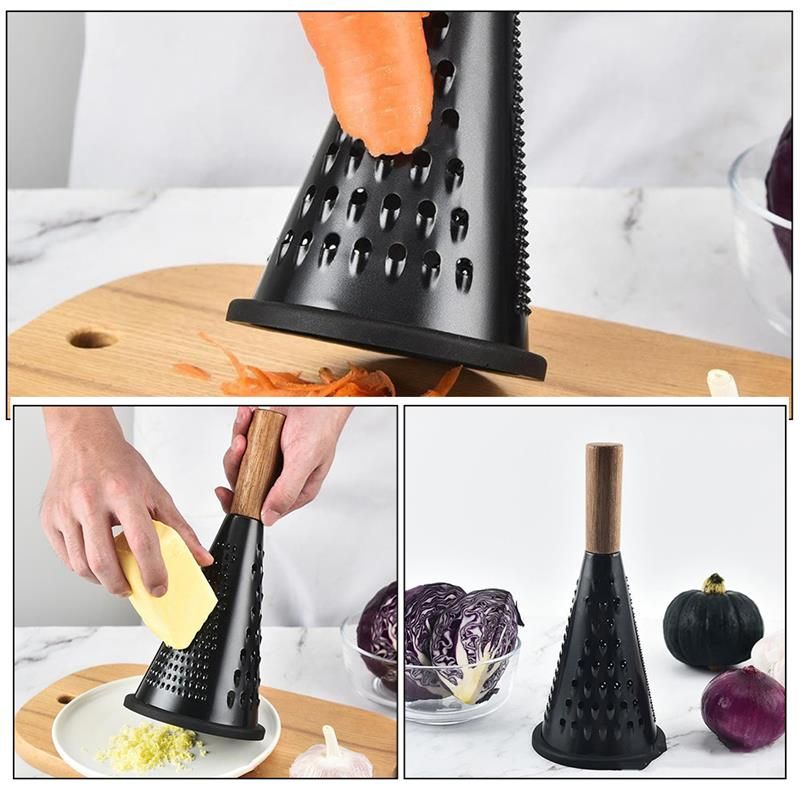 Stainless Steel Rotary Vegetable Slicer - Cheese/Lemon/Potato/Ginger Grater Cutter Kitchenware EU_voghion.com