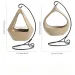 1pc Iron Frame Hanging Basket Ceramic Incense Burner With Creative Ceramic Sage And Peruvian Wood Tray (Without Incense)_voghion.com