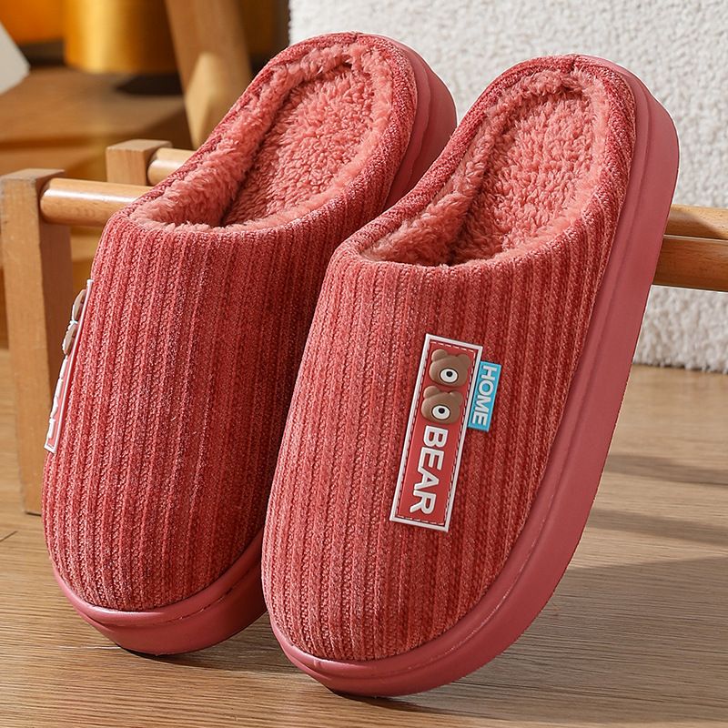 Plush Lined Slippers - Winter Warm House Shoes With Anti-Slip EVA Sole, Soft Fleece Interior, Unisex Home & Indoor Comfort_voghion.com