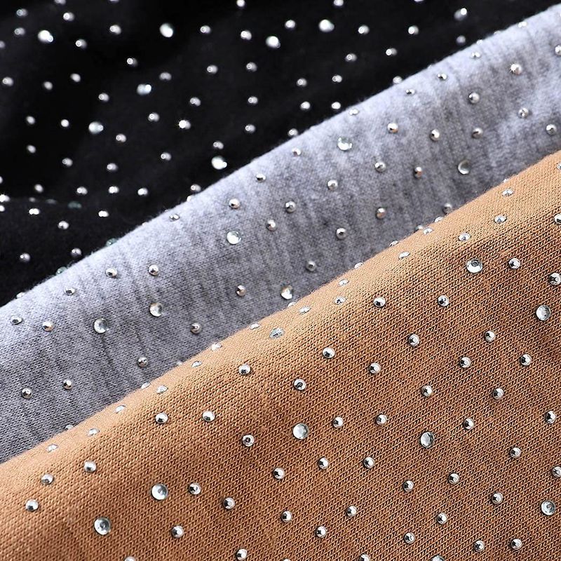 Nuova fascia elastica con strass tinta unita, bordo largo, fascia elastica per lo yoga femminile, fascia sportiva per la testa_voghion.com