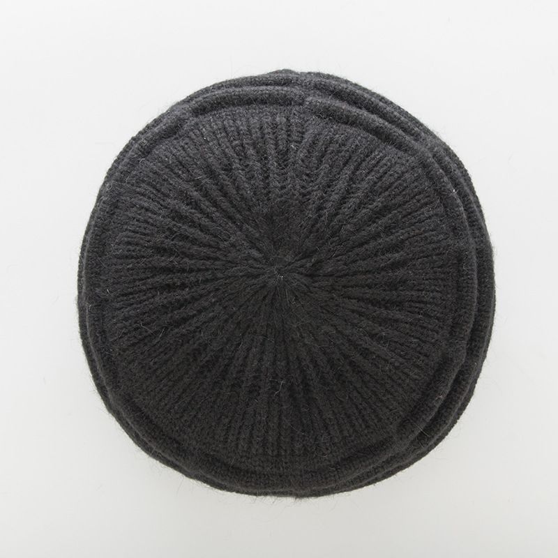 【 Special Offer 】 Korean version of women's autumn and winter plush woolen warm beret, wool striped knitted cute hat_voghion.com