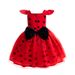 Vestito da coccinella per ragazze di Halloween, con maschera, piccola manica volante, per cosplay, abiti da principessa, festa di compleanno, spettacolo teatrale, costume per bambini_voghion.com