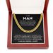 Minimalist New High-Quality 14K Gold Plated Single Round Cuban Chain Titanium Steel Necklace With Greeting Card_voghion.com