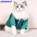 Modna odzież dla zwierząt, koszule letnie, garnitury dla kotów, jedwabiste, oddychające, cienkie i nieprzywierające futro, tradycyjna odzież chińska, garnitury dla kotów_voghion.com