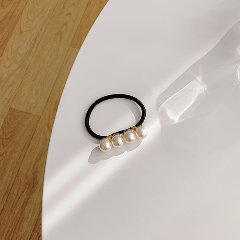 Corde à cheveux simple et élégante, anneau de cheveux en perles, corde à cheveux de haute qualité, élastique pour cheveux, ornement pour cheveux, corde à cheveux_voghion.com