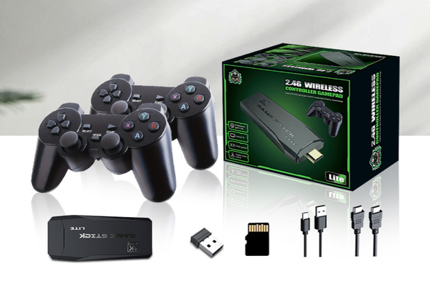 New 4K HD Home TV Connected Game Console Dual Wireless Joysticks Arcade Classic FC Games Nostalgic_voghion.com