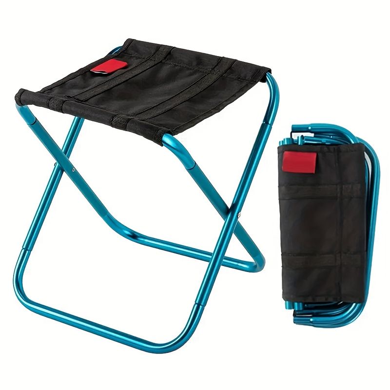 Outdoor Aluminum Alloy Portable Chair Folding Chair, Picnic Camping Mini Stool, Storage Fishing Ultra-Light Furniture Chair_voghion.com