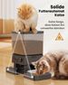 oneisall 5L Futterautomat Katze 2 Näpfe, Katzenfutter Automat Mit Einem Knopf, Einfache Bedienung, Futterspender Für Katzen/Hunde, Mit Edelstahlschü_voghion.com