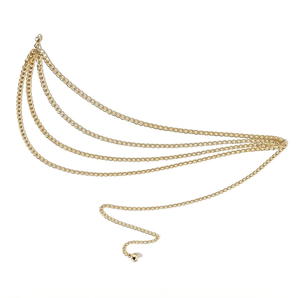 Multi-layer Metal Fashion Versatile Dress Gown High-end Decorative Waist Chain_voghion.com