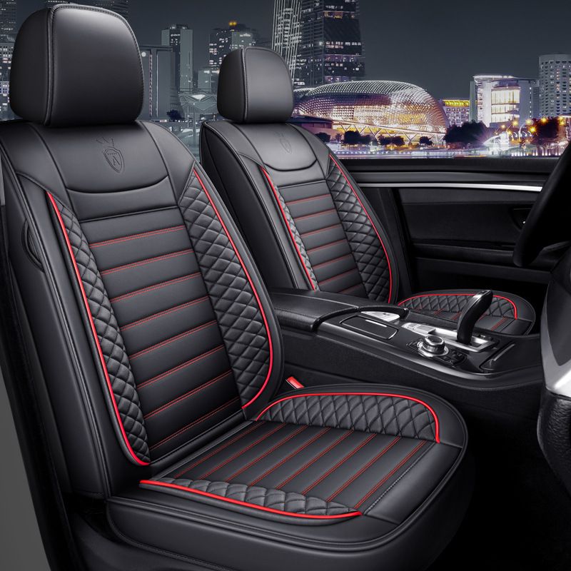 Funda de asiento de coche, funda de asiento de cuero general para las cuatro estaciones, funda de asiento de coche, funda de cojín, funda de asiento envolvente, funda de asiento_voghion.com