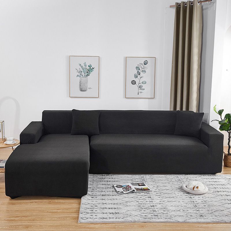 Wasserdichter, hochgewichtiger, verdickter, elastischer All-inclusive-Sofabezug für alle vier Jahreszeiten, universeller Chaiselongue-Sofabezug mit Waffelmuster_voghion.com