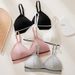 Women's Intimates Sports Style Ribbed Cotton All Match Bra Soft Skin Friendly Solid Color Underwear Bra_voghion.com