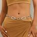 Accessory Personality Sweet Cool Style Metal Round Ring Waist Exaggerated Design Sense Irregular Splicing Body Chain_voghion.com