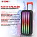 5 Core Bluetooth Speaker Karaoke Machine • 8" 3 Way Speaker • Portable Singing PA System • w DJ Light • FM + TWS + USB + SD Card + AUX + REC • Party S_voghion.com