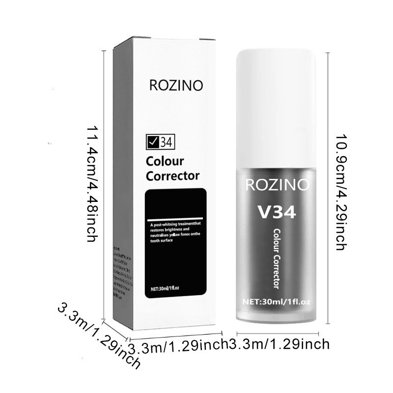 Hett säljande v34 whitening black tandkräm färg essence tand gul fläckborttagning batch_voghion.com