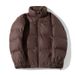 Men's Short PU Puffer Jacket, Winter Stand Collar Quilted Coat, Streetwear Oversized Bomber With Side Pockets, Lightweight Yet Warm, Unisex Outerwear_voghion.com