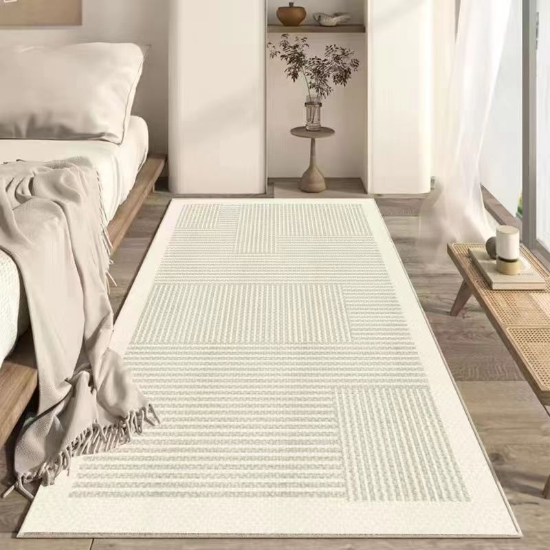 French Line Cashmere Carpet Bedroom Bedside Blanket Modern Simple Tatami Cool Bay Window Mat Soft And Comfortable_voghion.com