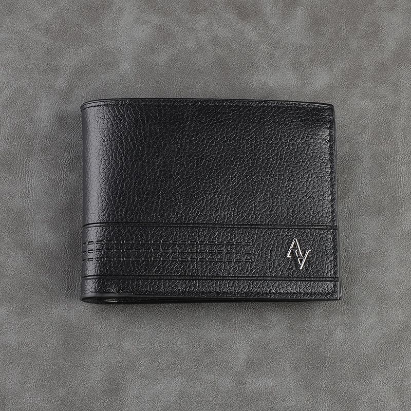 Cartera corta para hombre, cartera suave para negocios y ocio, cartera pequeña con capacidad para múltiples tarjetas, cartera para hombre_voghion.com
