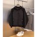 Stylish Lightweight Puffer Jacket For Men – Slim-Fit Hooded Coat With Color Blocking (Black/Grey)_voghion.com