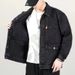 Spring and Autumn denim 2022 new trendy brand high-end multi pocket workwear loose oversized men's jacket_voghion.com