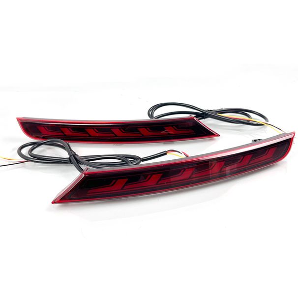 Per Volkswagen Passat 2019 2020 2021 2022 2023 2024 Luci paraurti posteriori a LED, luci di direzione con flusso d'acqua dinamico_voghion.com