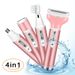 Four-in-One Electric Lipstick Trimmer - Eyebrow Shaver Women's Hair Removal Device_voghion.com