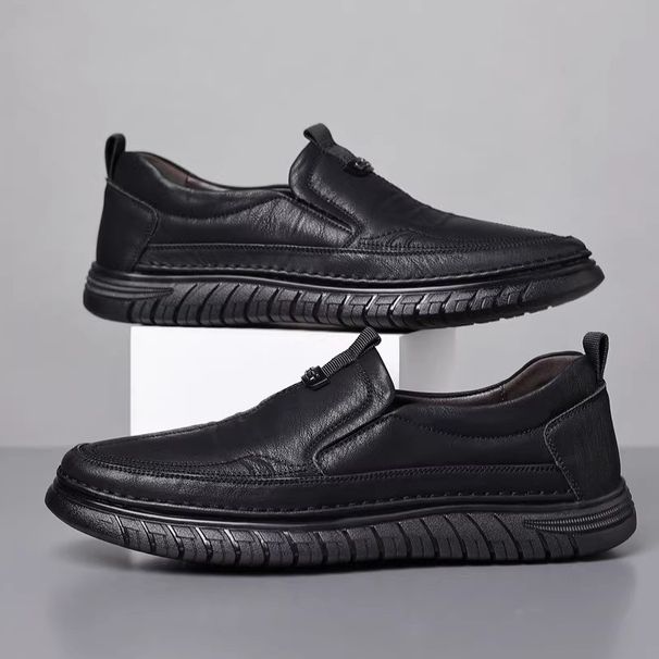 Loafers Leder für Casual Mokassins Atmungsaktive Sneakers Männer Fahren Schuhe Komfort Flats_voghion.com