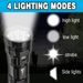 7-LED-Cross-Border-Outdoor-COB-Multifunktions-Taschenlampe mit wiederaufladbarem Lithium-Akku, langer Akkulaufzeit und starker Leuchtkraft_voghion.com