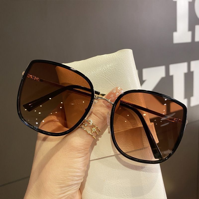 Lunettes de soleil pour femmes, nouvelle collection été, lunettes de protection solaire, petit visage, visage rond, yeux, lunettes de soleil à grande monture_voghion.com