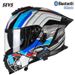 3C-Certified Modular Motorcycle Helmet – Flip-Up Full Face & 3/4 Helmet With Dual Visors & Bluetooth, Lightweight ABS Shell (S-3XL)_voghion.com