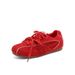 Scarpe da ginnastica tedesche in stile balletto rosso, con lacci, stile retrò, con punta rotonda, di Zhang Li, nuove scarpe sportive casual da donna_voghion.com