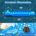 Inflatable Swimming Pool Water Lounge Chair Floating Row With Side Pads Adult Anti Dumping Floating Lounge Chair Floating Bed_voghion.com